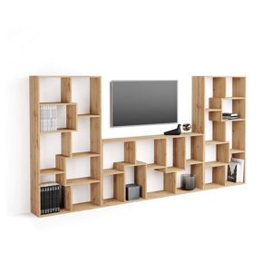 Mobili Fiver Meuble TV mural Iacopo, Bois Rustique