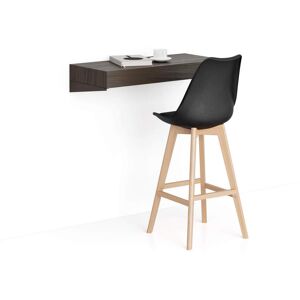 Mobili Fiver Table de Bar Murale Evolution 90x40, Noyer Americain