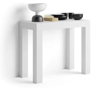 Mobili Fiver Table Console extensible First, 45(305)x90 cm, Frene Blanc