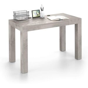 Mobili Fiver Table de bureau multifonctionnelle, First, Gris Beton