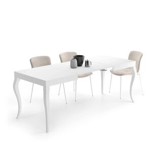 Mobili Fiver Table Extensible Classico, 120(200)x80 cm, Blanc Mat