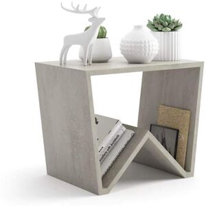 Mobili Fiver Table basse moderne Emma, gris Beton