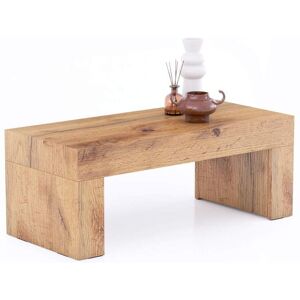 Mobili Fiver Table Basse Evolution 90x40, Bois Rustique