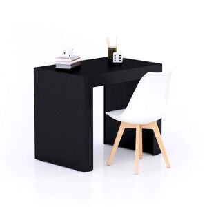 Mobili Fiver Table de bureau Evolution 90x60, Frêne Noir avec 2 pieds - Publicité