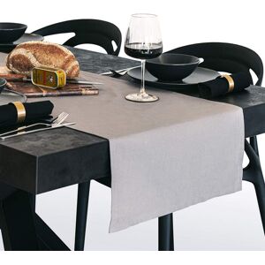 Mobili Fiver Chemin de table Gioele en coton 45x260, Gris fonce