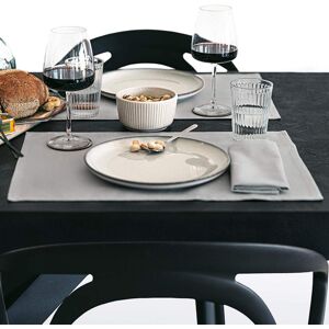 Mobili Fiver Set de table Gioele en coton 35x50, Lot de 2, Gris Clair