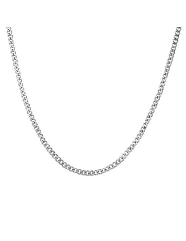 HommeBijoux Chaines / colliers - chaine collier femme homme maille cubaine serrée acier 2mm 50cm ou 60cm