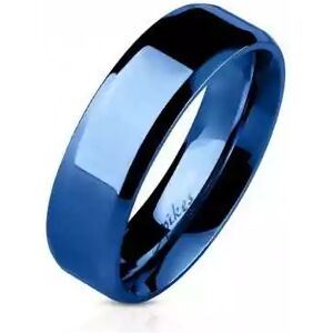 HommeBijoux Bague Homme Femme De Fiançaille Couple Acier Couleur Plaqué Bleu Laqué Fr 51-52 (us 6)