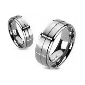 HommeBijoux Bague De Fiançailles Anneau Femme Homme Mixte Couple Titane Brossé Fr 59-60 (us 9)