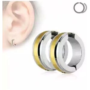 HommeBijoux Paire Fausses Boucles D'oreilles Créole Homme Femme Acier Non Percée Or