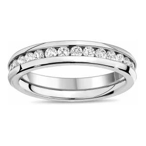 HommeBijoux Bague Alliance Éternel Femme Homme Acier Et Pierres Précieuses Mariage Fr 51-52 (us 6)