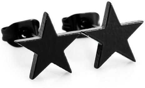 HommeBijoux PAIRE BOUCLE D'OREILLE HOMME ADO ACIER CROIX NOIR STAR BIJOU PAS CHER NEUF 2401 HommeBijoux PAIRE BOUCLE D'OREILLE HOMME ADO ACIER CROIX NOIR STAR BIJOU PAS CHER NEUF 2401