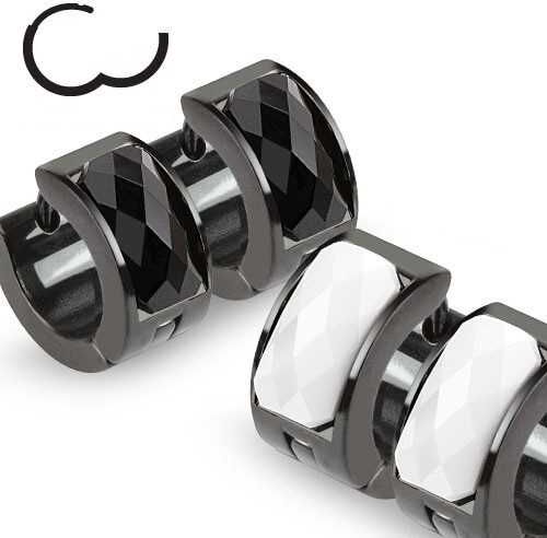 HommeBijoux PAIRE BOUCLE D'OREILLE POUR HOMME FEMME ACIER A CLIPS DIAMS NOIR ou BLANC Couleurs - Blanche HommeBijoux PAIRE BOUCLE D'OREILLE POUR HOMME FEMME ACIER A CLIPS DIAMS NOIR ou BLANC Couleurs - Blanche