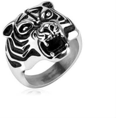HommeBijoux Bague homme acier inoxydable tête de tigre gueule ouverte originale Taille de bague ∅ - FR 72-73 (US 14) HommeBijoux Bague homme acier inoxydable tête de tigre gueule ouverte originale Taille de bague ∅ - FR 72-73 (US 14)