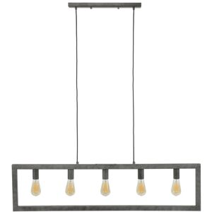 Belong Lynx - Suspension 5 lampes - Cadre barres metalliques