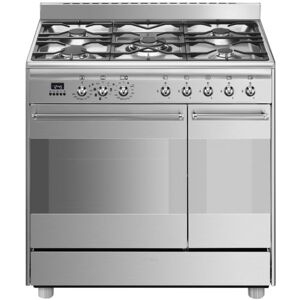 SMEG Piano de cuisson gaz SMEG Classica SCB92MX8 Inox