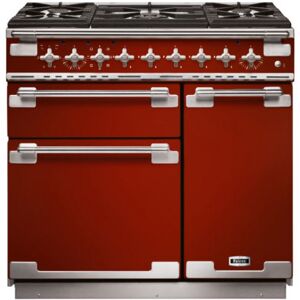 Falcon Piano de cuisson gaz FALCON Elise ELS90DFRD/-EU 90 cm Rouge cerise