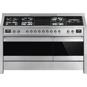 SMEG Piano de cuisson gaz SMEG A5-81 Opéra 150 cm Inox