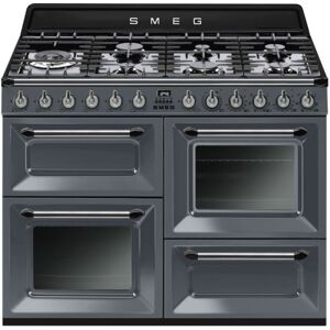 SMEG Piano de cuisson gaz SMEG TR4110GR Victoria 110 cm Gris Ardoise