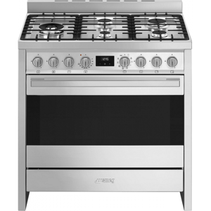 SMEG Piano de cuisson gaz SMEG B95GMCX2 Concerto 90 cm Inox