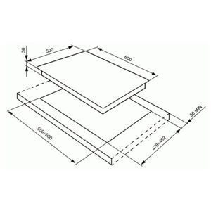 Table de cuisson gaz SMEG SER60SGH3 Inox