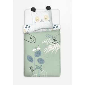 Petit Beguin Housse de couette enfant + taie d'oreiller Mini Panda