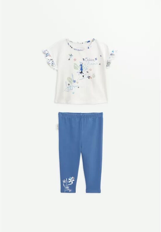 Petit Béguin Ensemble bébé t-shirt et legging Océan d'amour