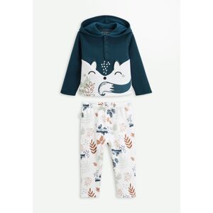 Petit Beguin Ensemble bebe sweat-shirt et pantalon en molleton Bivouac