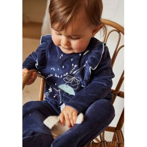 Petit Beguin Pyjama bebe en velours Misscerise