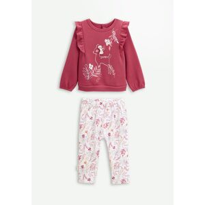 Petit Beguin Ensemble bebe sweat-shirt et pantalon en molleton Oma Biche