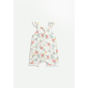 Petit Beguin Barboteuse bebe fille en gaze de coton Pretty Jungle