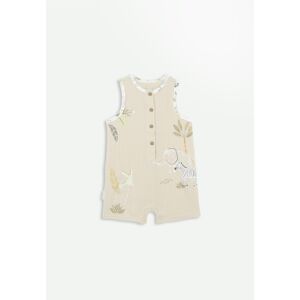 Petit Beguin Combishort bebe en gaze de coton Zagora