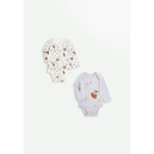 Petit Beguin Lot de 2 bodies bebe manches longues Galaxie