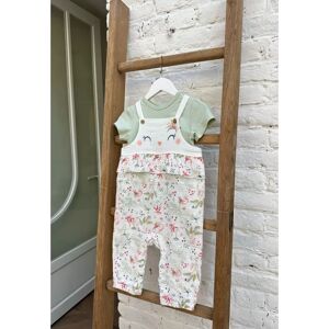 Petit Beguin Ensemble salopette bebe en gaze de coton et t-shirt Petit Paradis