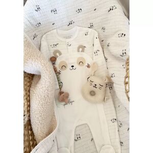 Petit Beguin Pyjama bebe en velours ouverture pont Mini Panda