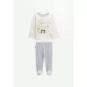 Petit Beguin Pyjama bebe 2 pieces en velours Tropic Moon