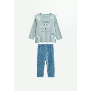 Petit Beguin Pyjama bebe 2 pieces en velours Bichette