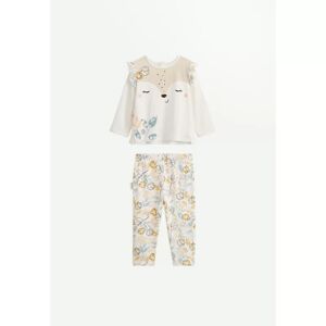 Petit Beguin Pyjama bebe 2 pieces ecru Capucine