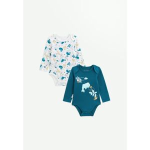 Petit Beguin Lot de 2 bodies bebe manches longues Moana