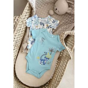 Petit Beguin Lot de 2 bodies bebe manches courtes Gamboa