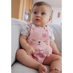 Petit Beguin Ensemble salopette bebe en gaze de coton et t-shirt Petit Safari