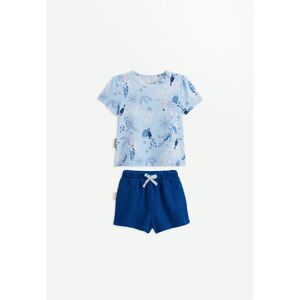 Petit Beguin Ensemble bebe t-shirt et short en gaze de coton Bella Chica