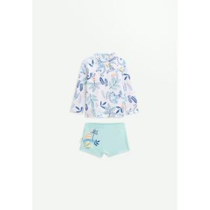 Petit Beguin Maillot de bain bebe 2 pieces t-shirt de protection UV & boxer Gamboa