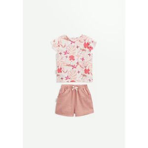 Petit Beguin Ensemble bebe t-shirt et short en gaze de coton Lipsi