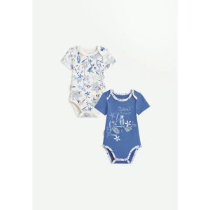 Petit Beguin Lot de 2 bodies bebe manches courtes Ocean d'amour