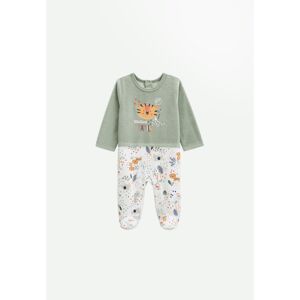 Petit Béguin Pyjama bébé en velours Savane Family - Publicité