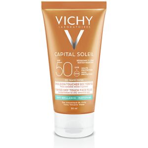 Vichy Capital Soleil BB Emulsion Toucher Sec Teintée SPF50 Protection solaire visage