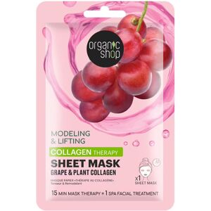 Organic Shop Masque Tissu Raisin & Collagène Végétal Masque