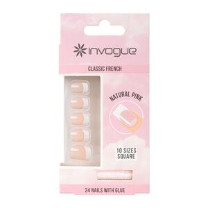 Invogue Faux-ongles French Carré Accessoires