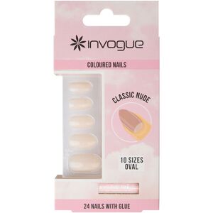 Invogue Faux-ongles Colorés Ovale Accessoires